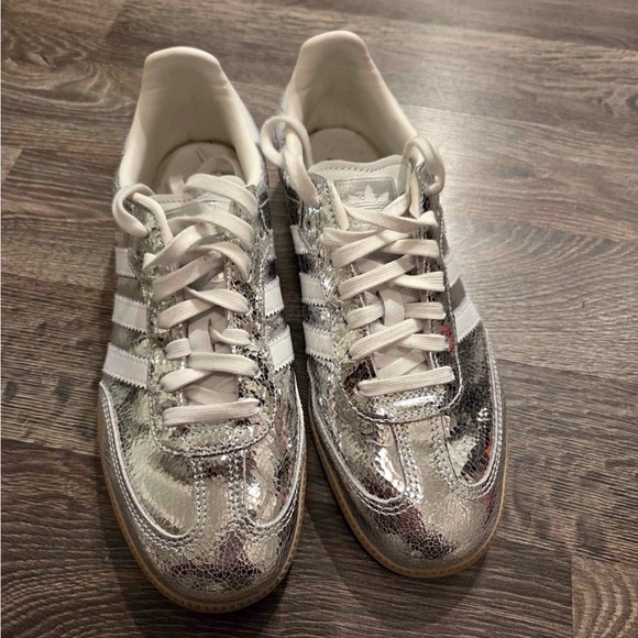 Adidas Women's Metallic Silver Sneakers - Picture 3 of 7